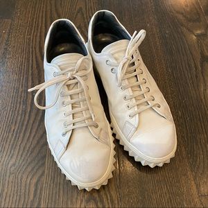 Salvatore Ferragamo Cube Leather Low Top Sneaker
